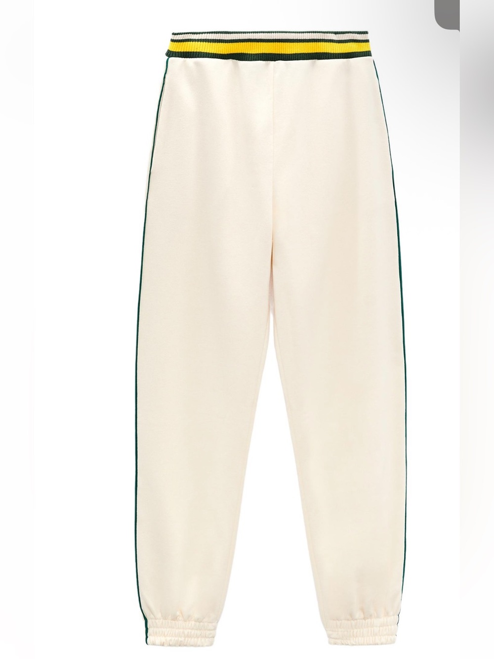 Zara High-Waisted pants with elastic waistband